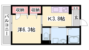 三木駅 徒歩5分 2階の物件間取画像